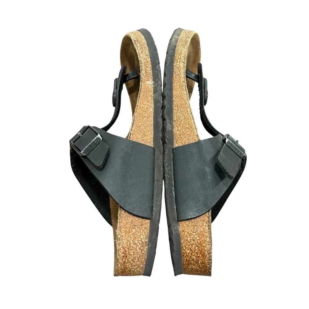 Birkenstock Gizeh Black Birko-Flor Thong Sandals Kids Size 33 US‎ Size 2 Summer